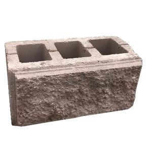 Блок декоративний рваний розміри 39*19*19 колір бежевий